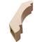 Ekena Millwork 5-inch W x 18-inch D x 18-inch H Olympic Rough Cedar Woodgrain TimberThane Knee Brace, Primed BRCUR05X18X18OLYRCPR - alternate 3